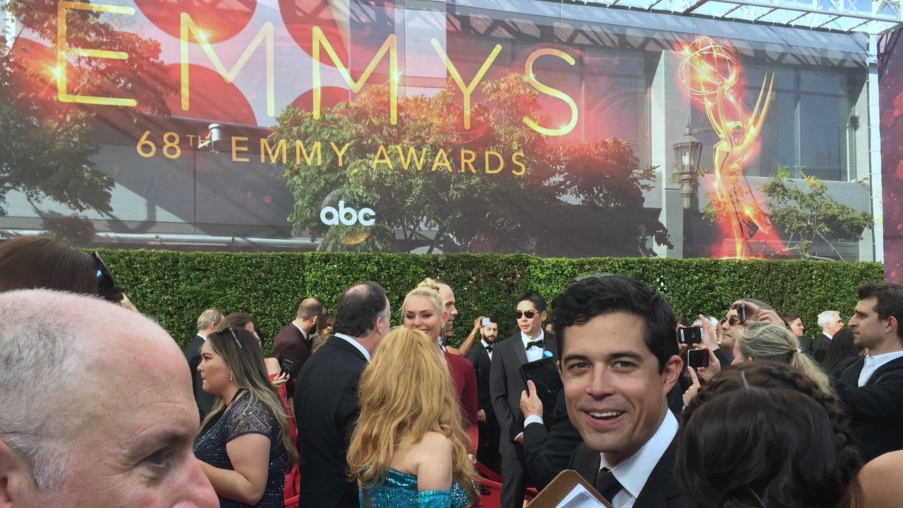 The red carpet at the 68th Emmy Awards